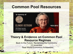 Common Pool Resources