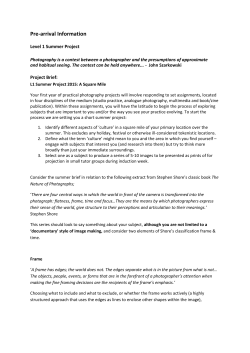 Pre-arrival Information