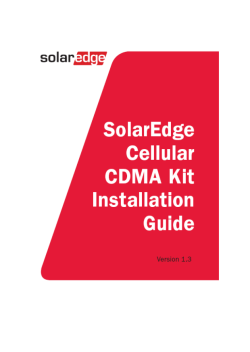 CDMA Cellular Installation Guide - MAN-01-00194-1.3