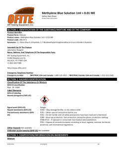 Methylene Blue Solution 1ml = 0.01 ME