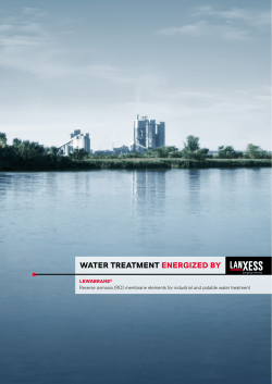 LEWABRANE&reg; - Reverse osmosis (RO) membrane elements for