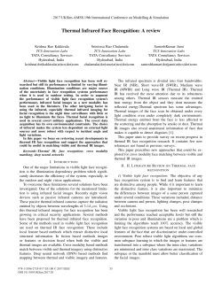 Thermal Infrared Face Recognition: A Review