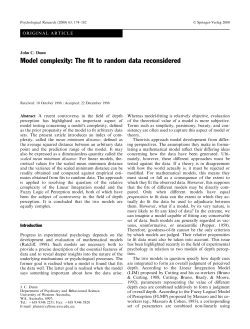 Model complexity: The fit to random data reconsidered