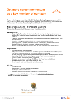 Get more career momentum as a key member of our team