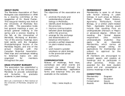 HISTORY - Manitoba Association of Plant Biologists