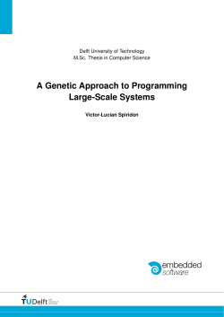 A Genetic Approach to Programming Large