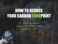 how to reduce your carbon forkprint