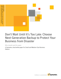 Don`t Wait Until It`s Too Late: Choose Next-Generation