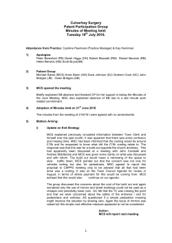 Minutes of CSPPG Meeting 19.07.2016