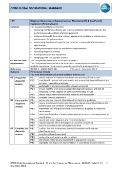 Diagnose Maintenance Requirements of Mechanical Oil and Gas