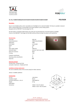 Spec Sheet - Light Project