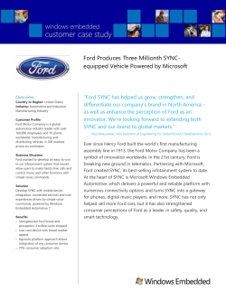 Ford Produces Three Millionth SYNC