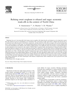 Refining sweet sorghum to ethanol and sugar