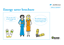 Energy saver brochure
