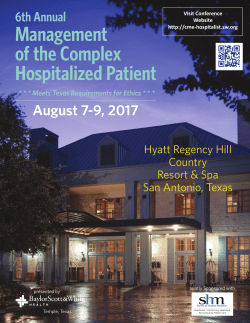 Management of the Complex Hospitalized Patient