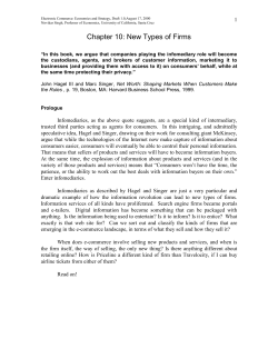 Chapter 15: Marketing and Selling - UCSC directory of individual