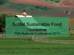 Sustainable Food Guideline
