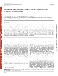 Secretory Transport of Ranitidine and Famotidine across Caco