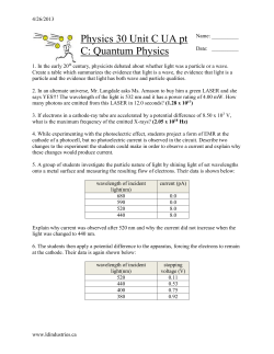EMR UA pt C - Quantum Physics