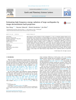 Estimating high frequency energy radiation of large earthquakes by