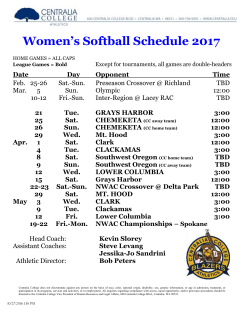 softball - Centralia College