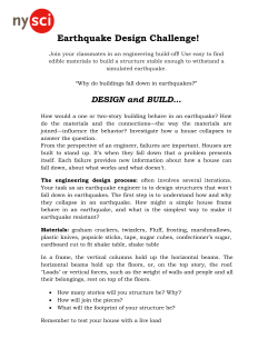 NYSci: Earthquake Design Challenge