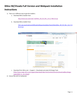 Xilinx ISE/Vivado Full Version and Webpack Installation Instructions