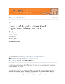 Project GLOBE: Global Leadership and Organizational Behavior