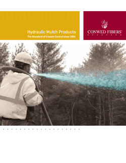 Hydraulic Mulch Products - Profile Products / Document