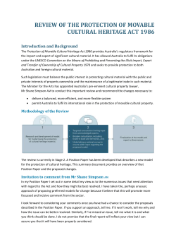Position paper overview
