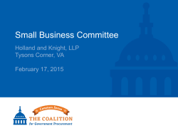 Mentor Prot&eacute;g&eacute; Proposed Rule - The Coalition for Government