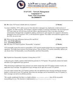 ITAP 2431 &ndash; Network Management Assignment # 3 Name: Noof Al
