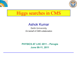Higgs Searches in CMS - Indico