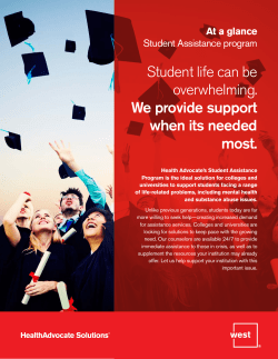 Student life can be overwhelming. We provide