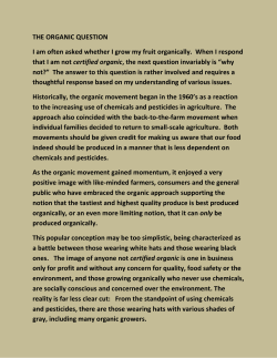 the organic question