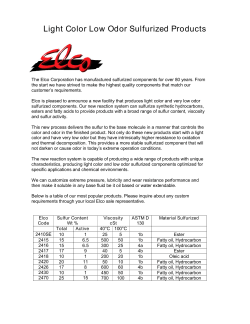 Elco Light Color, Low Odor Sulfurized Products