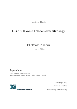 HDFS Blocks Placement Strategy Phokham Nonava
