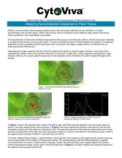 Mapping Nanomaterials Dispersed in Plant Tissue