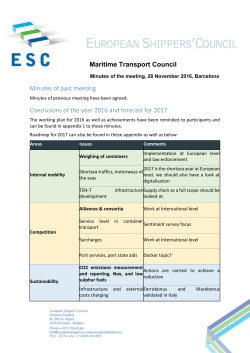 Conclusions of the year 2016 and forecast for 2017