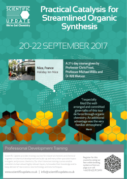 Practical Catalysis for Streamlined Organic