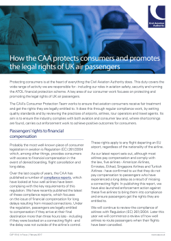 How the CAA protects consumers and promotes the legal rights of