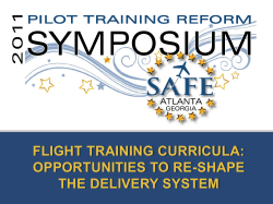 Curricula Panel - GA Pilot Training Reform Symposium