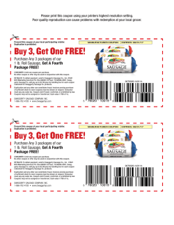 Buy 3, Get One FREE!