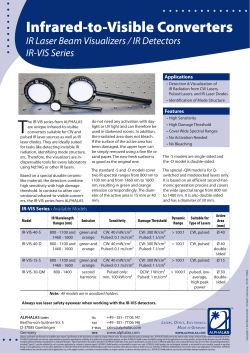 Infrared-to-Visible Converters / IR Laser Beam