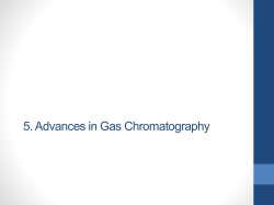 Advances in Gas Chromatography