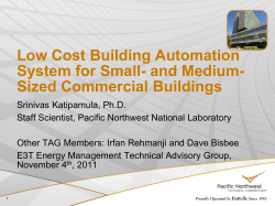 Low Cost Building Automation System for Small and Medium