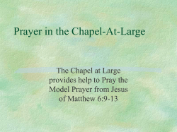 Chapel_Prayer - Most Bible 2017