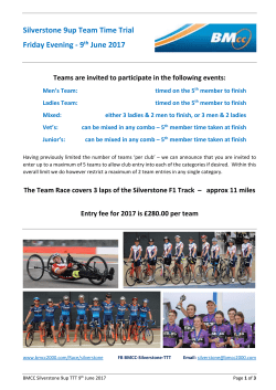 Silverstone 9up Team Time Trial Friday Evening
