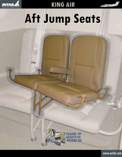 King Air Aft Jump Seat Catalog