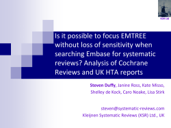 Is it possible to focus EMTREE without loss of sensitivity when